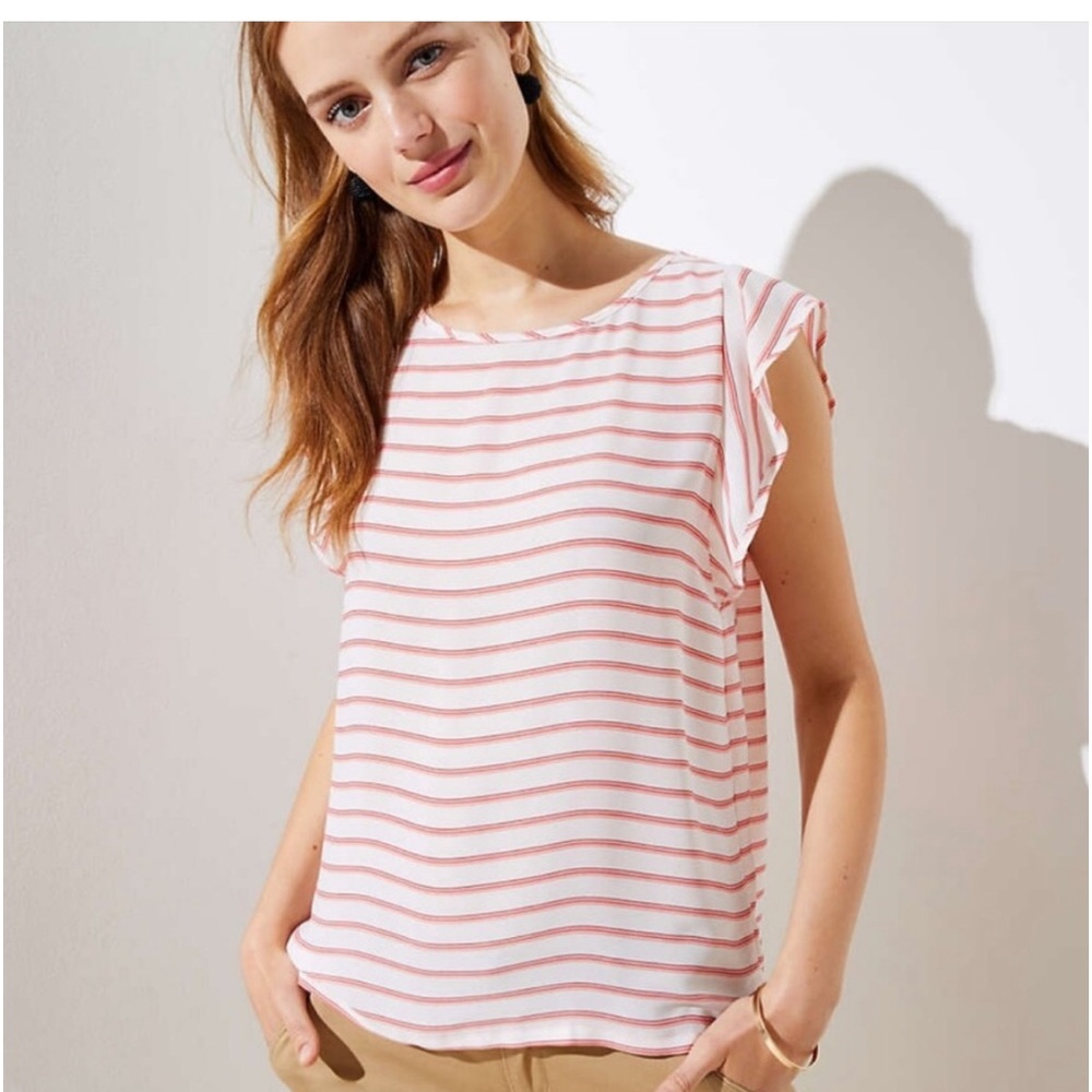 LOFT blouse striped size XS